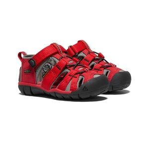 Keen Seacamp II red/gargoyle little kid size 13